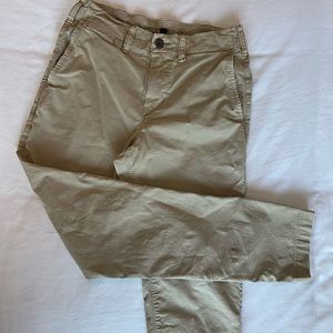 American Eagle Flex Original Straight Pant in Light Khaki Color, 28 x 30